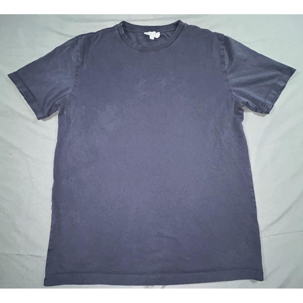 Reiss Shirt Mens Small Blue Short Sleeve Crewneck Solid Jersey Casual Tee